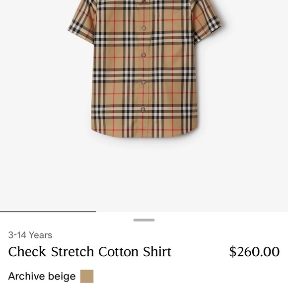 Authentic boys Burberry print polo - Picture 4 of 4